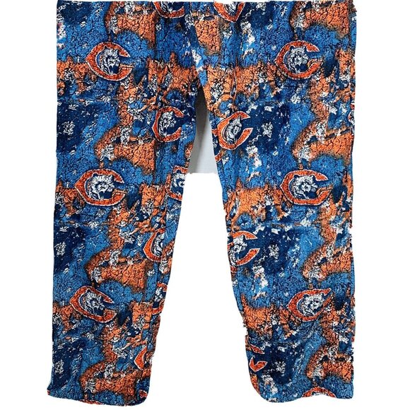 Vintage Chicago Bears All Over Print Apex One Parachute Pants Adult Size S Small - Picture 3 of 7